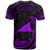 Tokelau Polynesian All Over T Shirt Purple Tribal Wave - Polynesian Pride