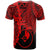 Yap Micronesia Custom T Shirt Tribal Wave Tattoo Red - Polynesian Pride