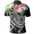 Polynesian American Samoa Polo Summer Plumeria (Black) - Polynesian Pride