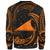 Tokelau Polynesian Custom Personalised Sweater - Orange Tribal Wave - Polynesian Pride