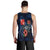 Wallis and Futuna Polynesian Men Tank Top - Blue Turtle Hibiscus - Polynesian Pride