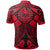 Tahiti Polo Shirt Red Seal with Polynesian Tattoo - Polynesian Pride