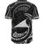 Tokelau Polynesian Baseball Shirt - White Tribal Wave - Polynesian Pride