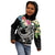 Marshall Islands Polynesian Zip up Hoodie Summer Plumeria (Black) - Polynesian Pride