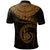 New Caledonia Polynesian Custom Polo Shirt Polynesian Waves (Golden) - Polynesian Pride