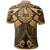 Tahiti Polo Shirt Gold Seal with Polynesian Tattoo - Polynesian Pride