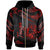 Tonga Polynesian Zip Hoodie Polynesian Tattoo Red Version Unisex Red - Polynesian Pride