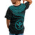 Polynesian Hawaii Kanaka Maoli T Shirt Hawaiian Waves (Turquoise) - Polynesian Pride