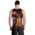 Papua New Guinea Polynesian Personalised Men's Tank Top - Legend of Papua New Guinea (Red) - Polynesian Pride