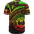 Northern Mariana Islands Baseball Shirt - Reggae Color Cross Style - Polynesian Pride