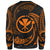 Hawaii Polynesian Custom Personalised Sweater - Orange Tribal Wave - Polynesian Pride