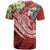 Kosrae Polynesian T Shirts Summer Plumeria (Red) - Polynesian Pride