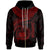 Polynesian Samoa Zip up Hoodie Samoan Waves (Red) Unisex Red - Polynesian Pride