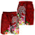 Tahiti Men's Shorts - Turtle Plumeria (Red) - Polynesian Pride