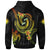 Marshall Islands Custom Zip up Hoodie Reggae Plumeria Flowers with Spiral Patterns - Polynesian Pride