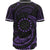 Cook Islands Polynesian Baseball Shirt - Purple Tribal Wave - Polynesian Pride