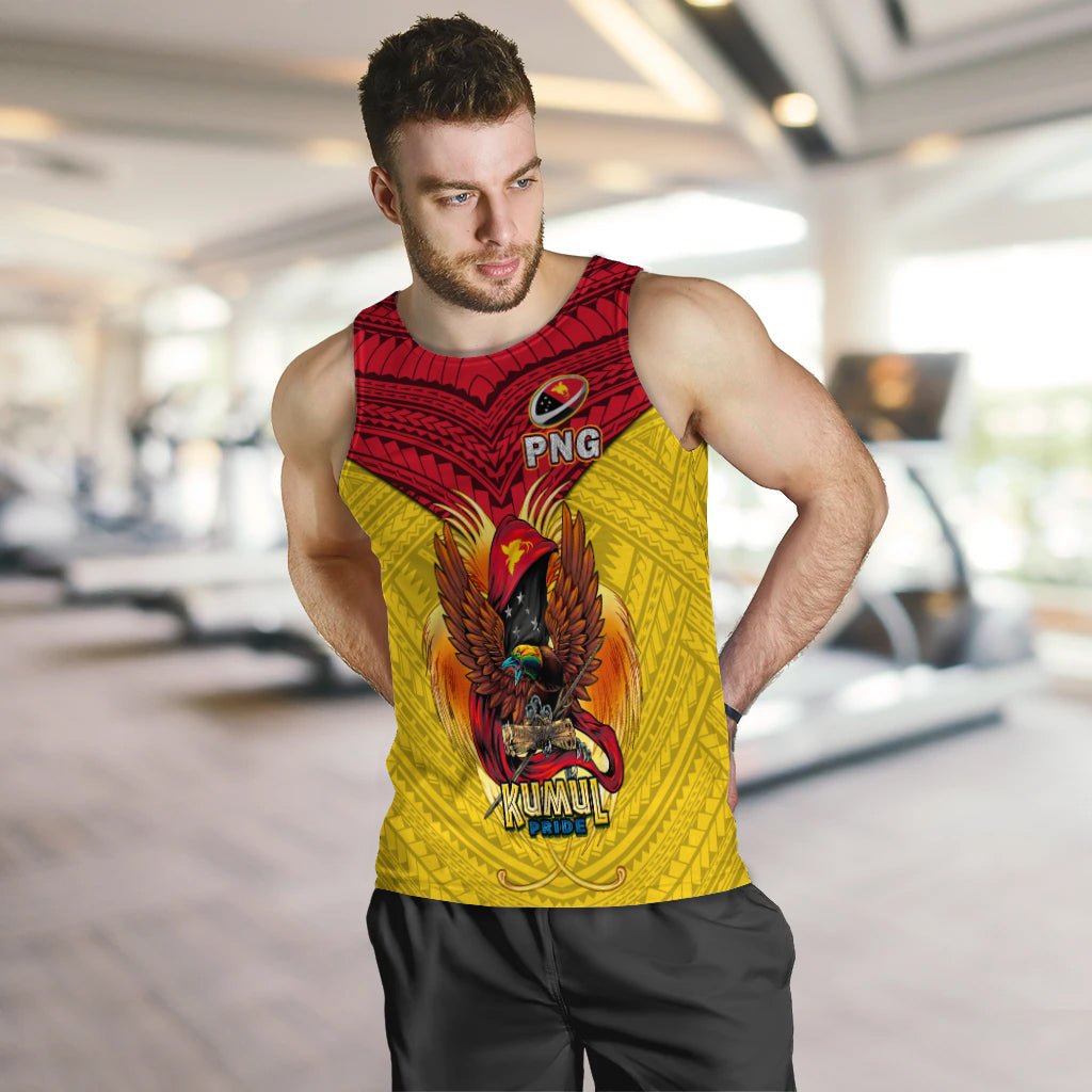 (Custom Personalised) Papua New Guinea Rugby Kumul Pride Men Tank Top - LT2 - Polynesian Pride