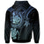 New Caledonia Custom Hoodie Blue Turtle - Polynesian Pride