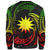 Nauru Polynesian Custom Personalised Sweater - Reggae Tribal Wave - Polynesian Pride