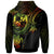 Tonga Custom Hoodie Reggae Turtle - Polynesian Pride