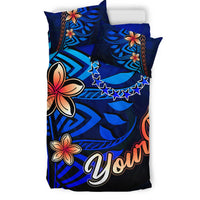 Cook Islands Custom Personalised Bedding Set - Vintage Tribal Mountain - Polynesian Pride
