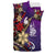 New Caledonia Bedding Set - Tribal Flower With Special Turtles Purple Color - Polynesian Pride