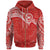 Samoa Polynesian Zip up Hoodie Red White Heart Shield Unisex RED WHITE - Polynesian Pride