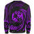 Tonga Polynesian Sweater - Purple Tribal Wave - Polynesian Pride