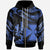 Wallis and Futuna Polynesian Zip Hoodie Polynesian Tattoo Blue Version Unisex Blue - Polynesian Pride