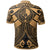 Yap Custom Polo Shirt Gold Seal with Polynesian Tattoo - Polynesian Pride