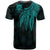 Tuvalu Custom T Shirt Polynesian Wings (Turquoise) - Polynesian Pride