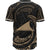 Tokelau Polynesian Baseball Shirt - Gold Tribal Wave - Polynesian Pride