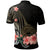 American Samoa Polo Shirt Gold Polynesian Hibiscus Pattern Style - Polynesian Pride