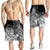 Custom Personalised Yap Men's Short - Humpback Whale with Tropical Flowers (White) - Polynesian Pride