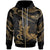 Pohnpei Micronesia Zip Hoodie Polynesian Tattoo Gold Version Unisex Gold - Polynesian Pride