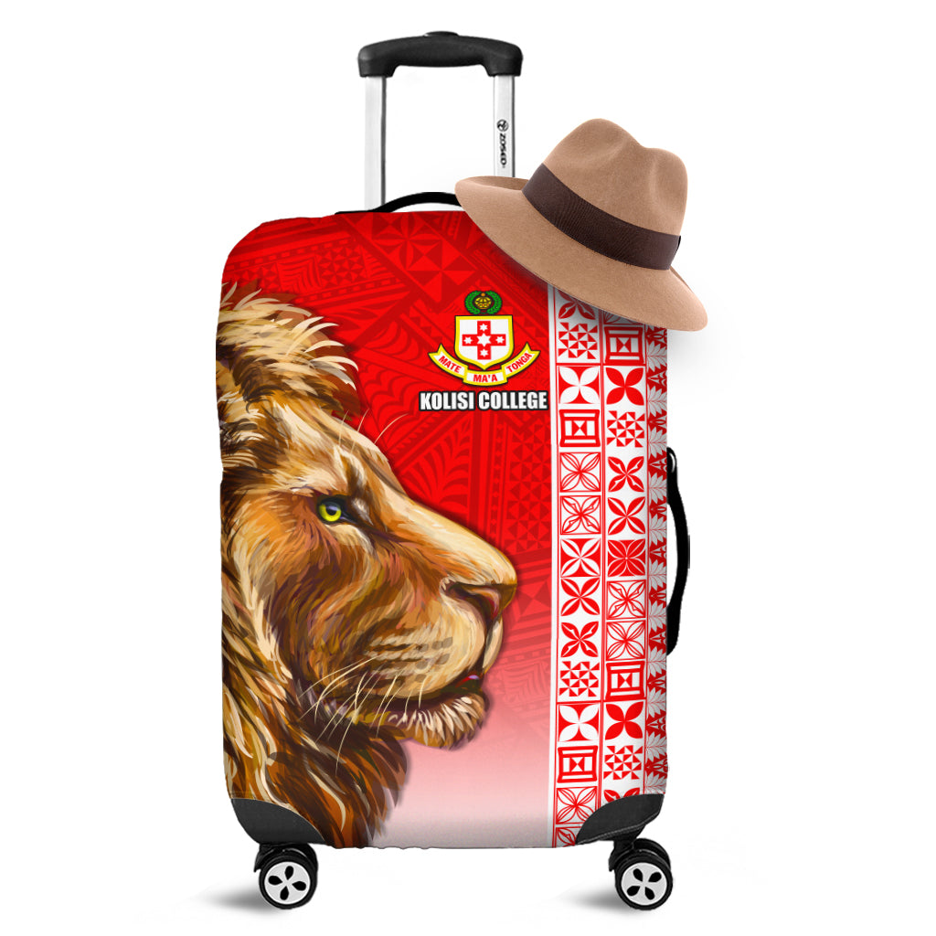 Kolisi Tonga College Atele Luggage Cover Home of the Lions LT13 Red - Polynesian Pride