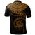 Tuvalu Polynesian Custom Polo Shirt Tuvalu Waves (Golden) - Polynesian Pride