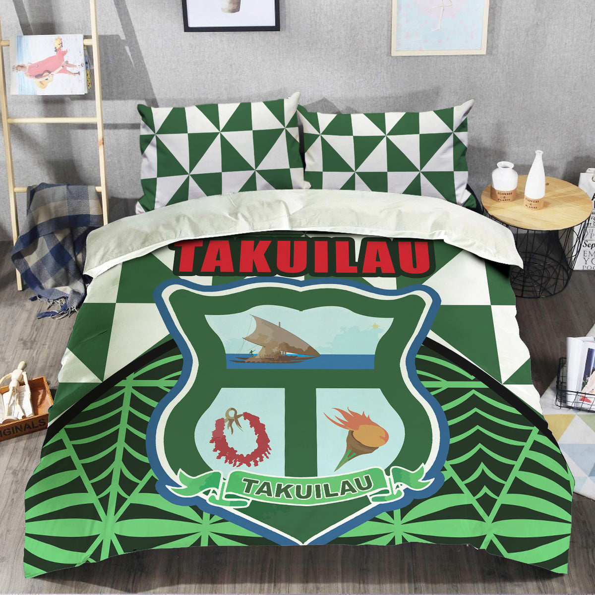 Takuilau College Bedding Set - Tongan Patterns - LT20 - Polynesian Pride