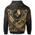 Yap Custom Polynesian Zip up Hoodie Yap Gold Seal Camisole Hibiscus Style - Polynesian Pride