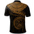 Polynesian Hawaii Polo Shirt Maui Polynesian Waves (Golden) - Polynesian Pride