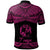 Tonga Polo Shirt Polynesian Tattoo Pink Version - Polynesian Pride