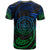 Palau Polynesian T Shirt Blue Tribal Wave Ver.02 - Polynesian Pride