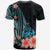 Tonga T Shirt Turquoise Polynesian Hibiscus Pattern Style - Polynesian Pride