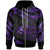 Fiji Polynesian Zip Hoodie Polynesian Tattoo Purple Version Unisex Purple - Polynesian Pride