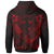 Fiji Polynesian Custom Zip up Hoodie Fiji Red Seal Camisole Hibiscus Style - Polynesian Pride