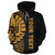 Tahiti (French Polynesia) Custom Polynesian Hoodie Yellow Line - Polynesian Pride