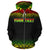 Wallis and Futuna Polynesian Custom Zip up Hoodie Reggae Frog - Polynesian Pride