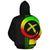 Vanuatu Polynesian Custom Hoodie Reggae Line - Polynesian Pride