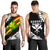 Polynesian Kanaka Flag Men's Tank Top - Nora Style - White Black - Polynesian Pride