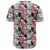 Pink Monstera And Green Tropical Leaves White Baseball Jersey - Polynesian Pride